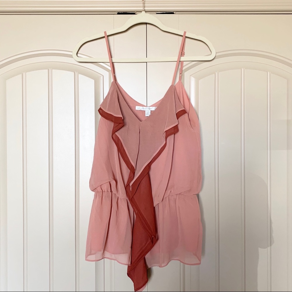 LC Lauren Conrad Ruffle Front Camisole